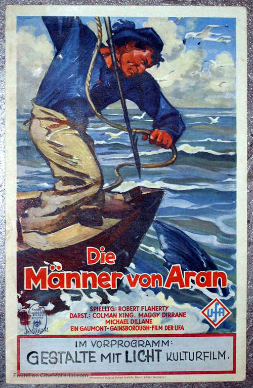 Man of Aran - German Movie Poster