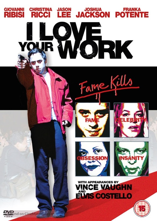 I Love Your Work - British DVD movie cover