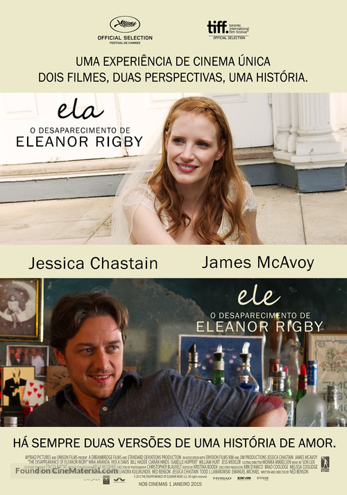 The Disappearance of Eleanor Rigby: Him - Portuguese Combo movie poster