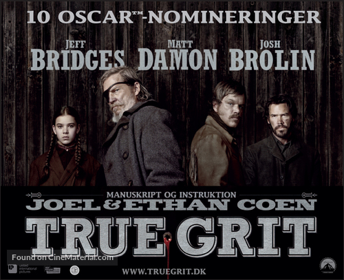 True Grit - Danish Movie Poster