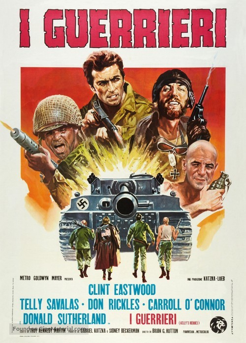 Kelly&#039;s Heroes - Italian Movie Poster