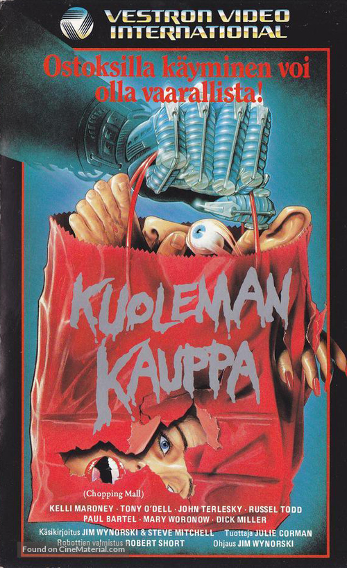 Chopping Mall - Finnish VHS movie cover