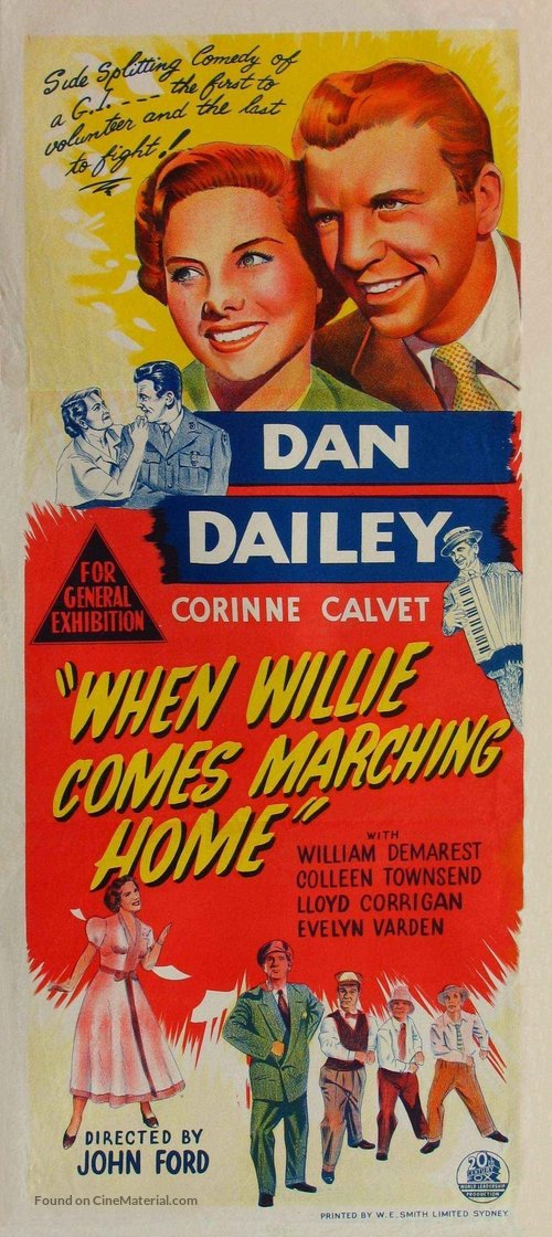 When Willie Comes Marching Home - Australian Movie Poster