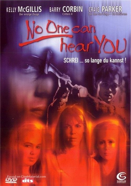 No One Can Hear You - German DVD movie cover
