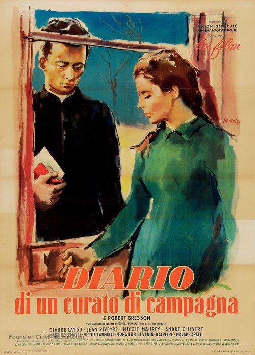Journal d&#039;un cur&eacute; de campagne - Italian Movie Poster