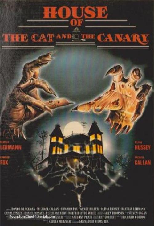 The Cat and the Canary - German VHS movie cover
