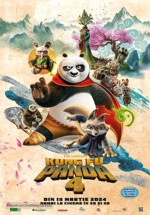 Kung Fu Panda 4 - Romanian Movie Poster