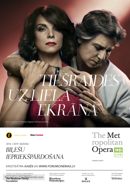 &quot;Metropolitan Opera: Live in HD&quot; - Latvian Movie Poster