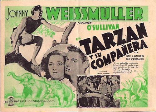 Tarzan and His Mate - Spanish Movie Poster