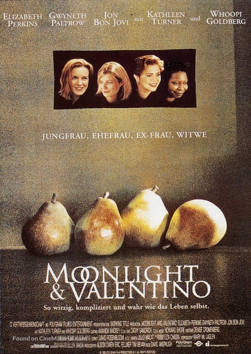 Moonlight and Valentino - German Movie Poster