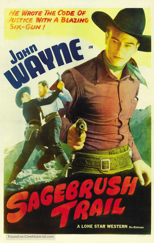 Sagebrush Trail - Re-release movie poster