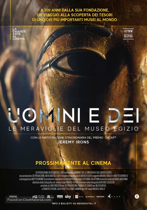 Uomini e Dei: Le meraviglie del Museo Egizio - Italian Movie Poster