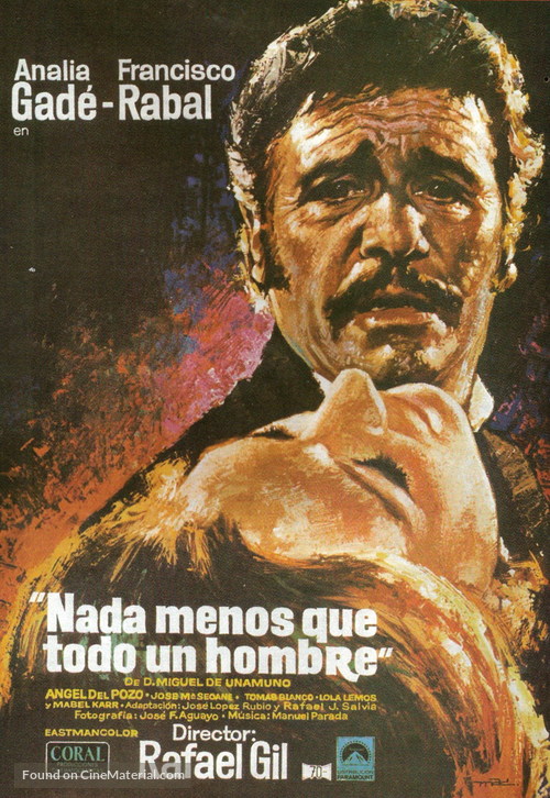 Nada menos que todo un hombre - Spanish Movie Poster