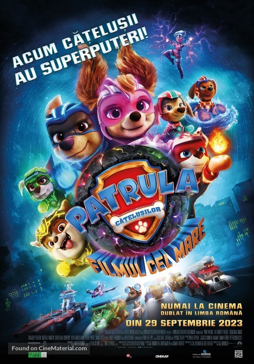 PAW Patrol: The Mighty Movie - Romanian Movie Poster