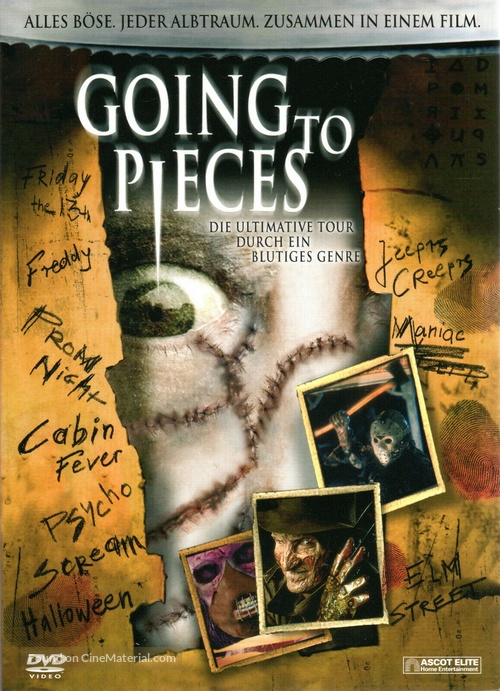 Going to Pieces: The Rise and Fall of the Slasher Film - German DVD movie cover