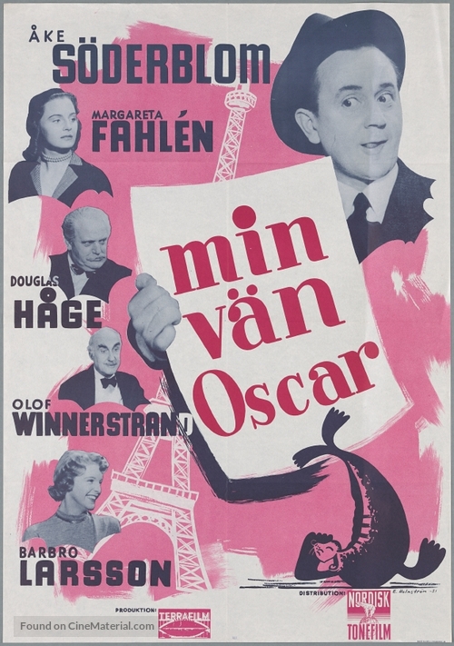 Min v&auml;n Oscar - Swedish Movie Poster