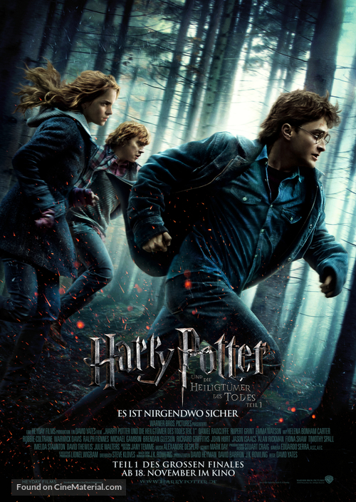 Harry Potter and the Deathly Hallows: Part I - German Movie Poster