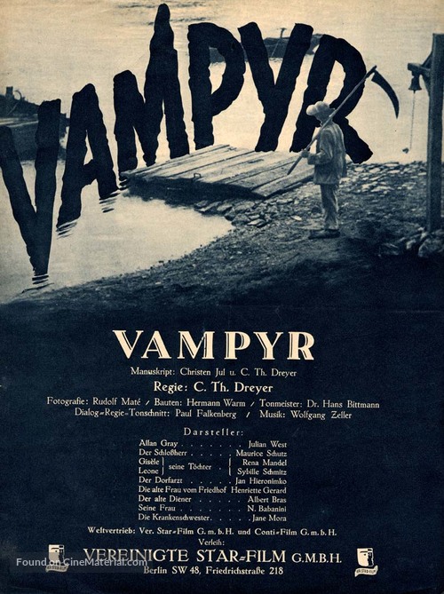 Vampyr - Der Traum des Allan Grey - German poster