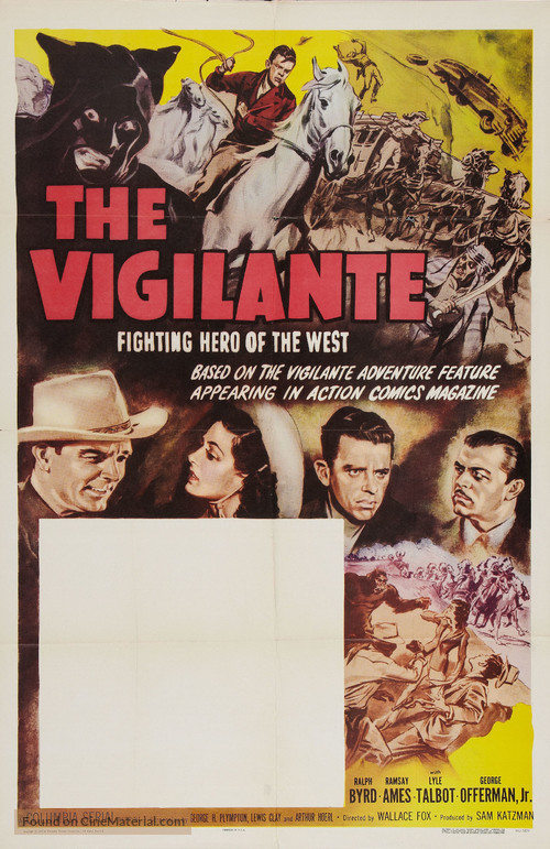 The Vigilante: Fighting Hero of the West - Re-release movie poster