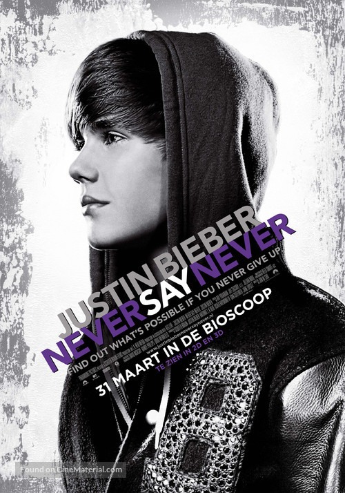 Justin Bieber: Never Say Never - Dutch Movie Poster