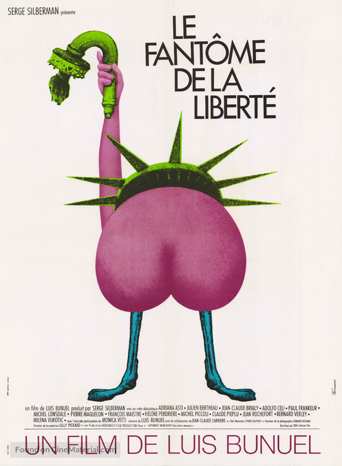 La fant&ocirc;me de la libert&eacute; - French Movie Poster