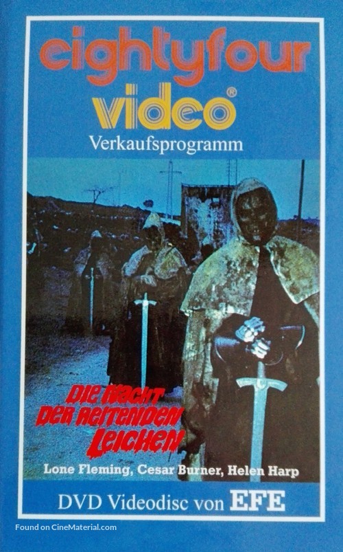 La noche del terror ciego - German DVD movie cover