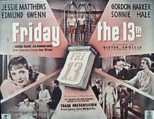 Friday the Thirteenth - British Movie Poster