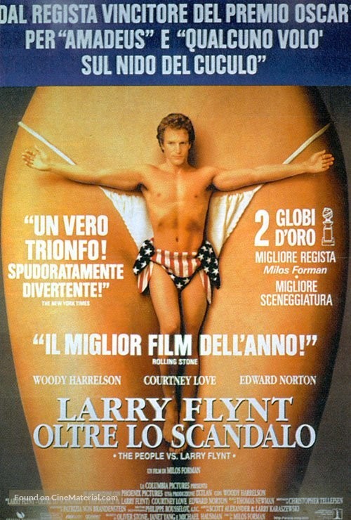 The People Vs Larry Flynt - Italian Movie Poster
