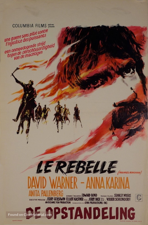 Michael Kohlhaas - Der Rebell - Belgian Movie Poster
