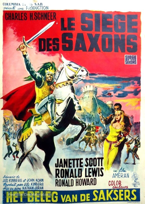 Siege of the Saxons - Belgian Movie Poster