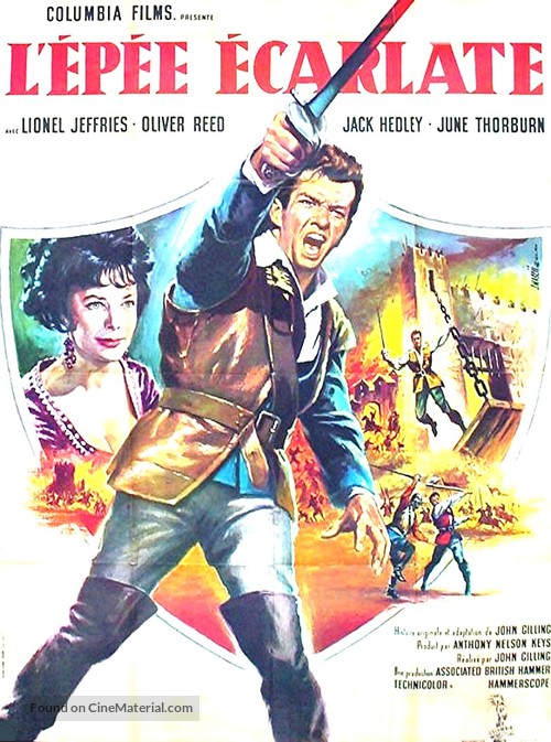 The Scarlet Blade - French Movie Poster