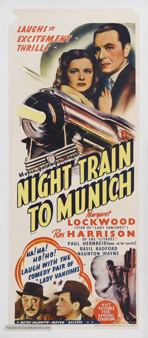 Night Train to Munich - Australian Movie Poster