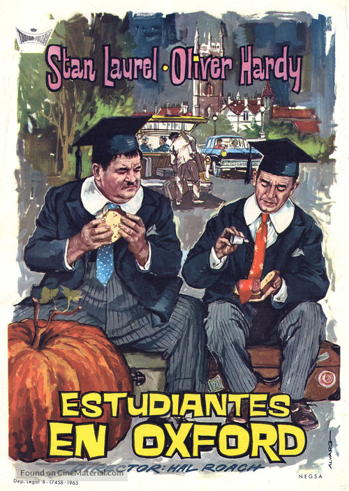 A Chump at Oxford - Spanish Theatrical movie poster