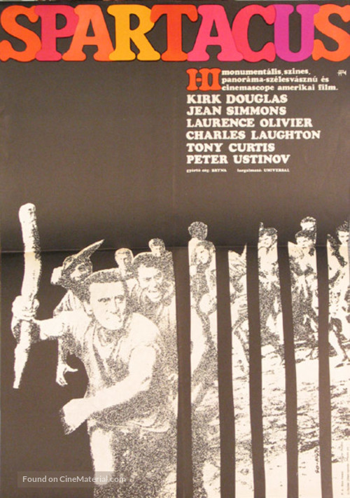 Spartacus - Hungarian Movie Poster