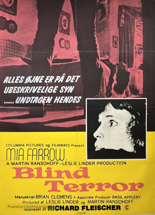 Blind Terror - Danish Movie Poster