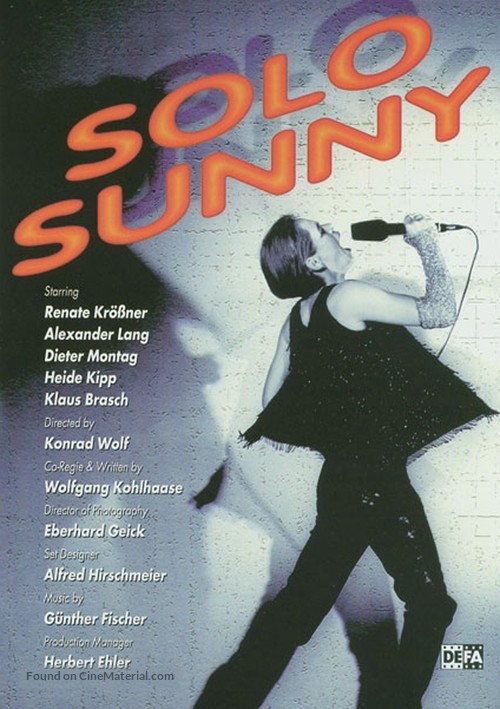 Solo Sunny - DVD movie cover