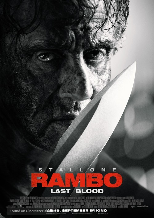 Rambo: Last Blood - German Movie Poster