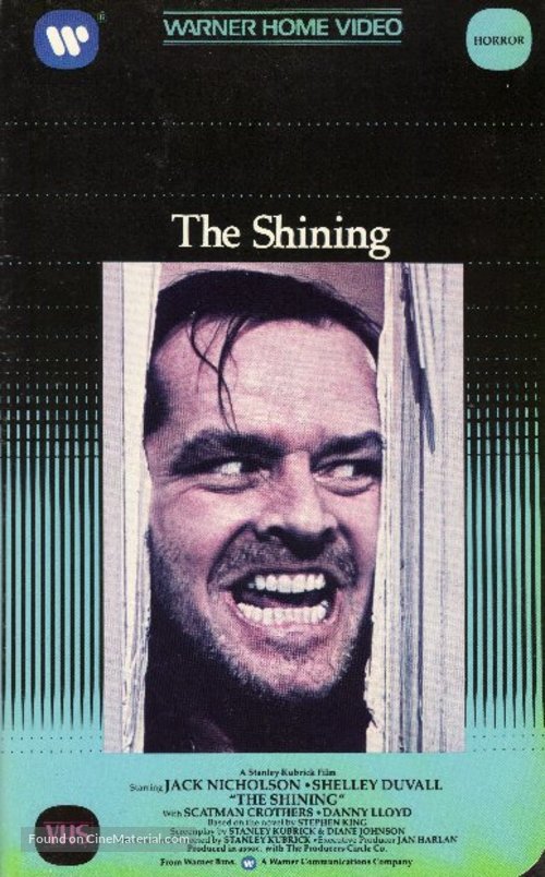 The Shining - VHS movie cover