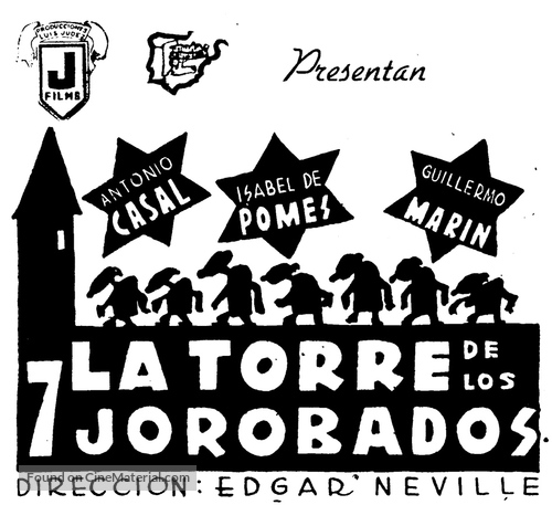 La torre de los siete jorobados - Spanish Movie Poster