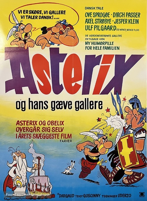 Ast&eacute;rix le Gaulois - Danish Movie Poster