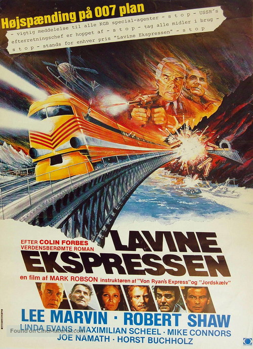 Avalanche Express - Danish Movie Poster