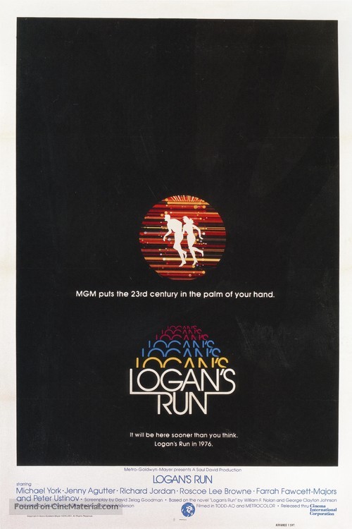 Logan&#039;s Run - Advance movie poster