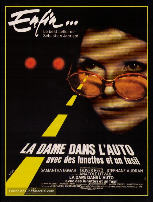 The Lady in the Car with Glasses and a Gun - French Movie Poster
