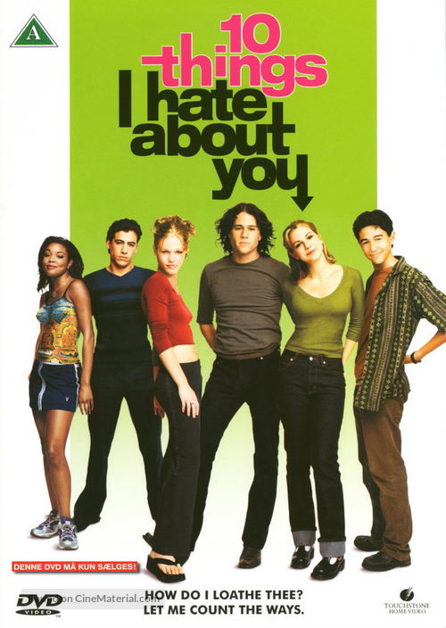 10 Things I Hate About You - Danish DVD movie cover