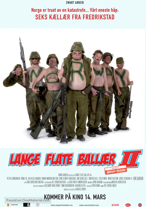 Lange flate ball&aelig;r II - Norwegian poster