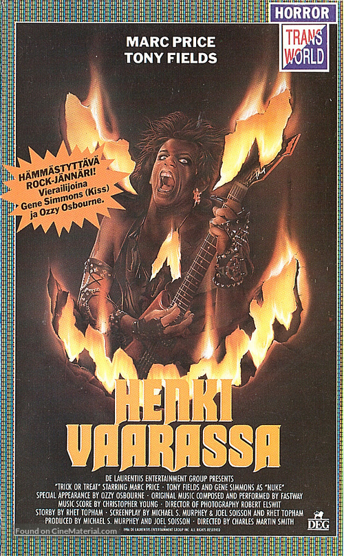 Trick or Treat - Finnish VHS movie cover