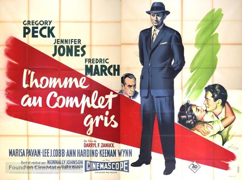 The Man in the Gray Flannel Suit - French Movie Poster