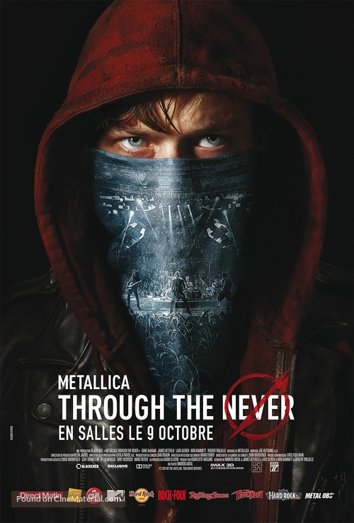 Metallica Through the Never - French Movie Poster