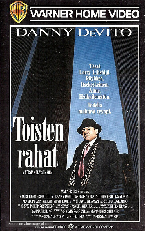 Other People&#039;s Money - Finnish VHS movie cover