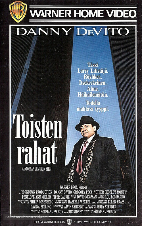Other People&#039;s Money - Finnish VHS movie cover
